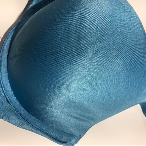 Victoria Secret Bra 34D Slate Blue Underwire Padded Full Coverage Dual Strap - Picture 7 of 9